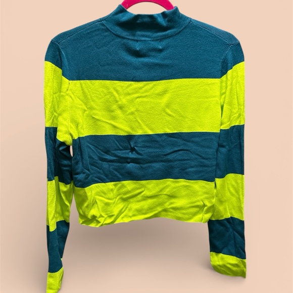 Victor Glemaud Vibrant Green and Blue Knit Top - Picture 3 of 6